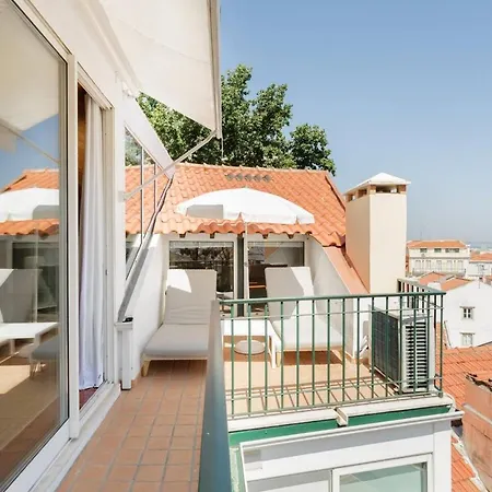 Santos River View Terrace Duplex Lizbona